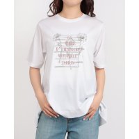 BRODIAEA/ブローディア BRODIAEA かすれプリント半袖Tシャツ/508350694