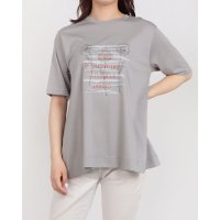 BRODIAEA/ブローディア BRODIAEA かすれプリント半袖Tシャツ/508350694