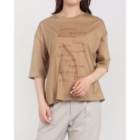 BRODIAEA/ブローディア BRODIAEA ロゴプリント5分袖Tシャツ/508350700