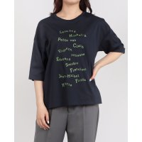 BRODIAEA/ブローディア BRODIAEA ロゴプリント5分袖Tシャツ/508350700