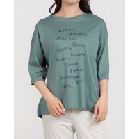 BRODIAEA/ブローディア BRODIAEA ロゴプリント5分袖Tシャツ/508350700