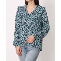 WHISTLES/ウィッスルズ WHISTLES Fuzzy Leopard Collar Top/508350706