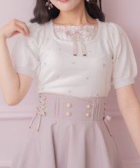 ROJITA/ロジータ ROJITA ハート刺繍レイヤード風ニットトップス/508350741