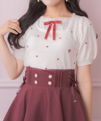 ROJITA/ロジータ ROJITA ハート刺繍レイヤード風ニットトップス/508350741