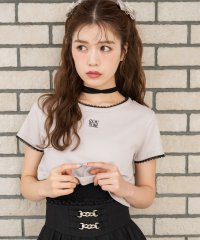 couture BY ROJITA/クチュールバイロジータ couture BY ROJITA リボンチョーカー刺繍Tシャツ/508350744