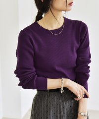 quaranciel/quaranciel:〈手洗い可能〉コットン リブ クルーネック ニット/505852193