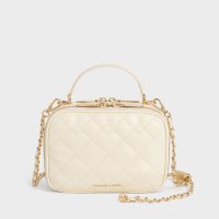 CHARLES & KEITH/Duo ドゥオ キルトバニティトップハンドルバッグ/507641157