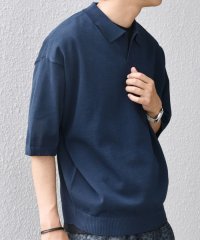 SHIPS any MEN/SHIPS any:〈手洗い可能〉リネンミックス ハイゲージ ニット スキッパー ポロシャツ◆/508113834