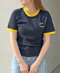 futier land/フューティアランド Futier Land ワンポイント刺繍リンガーTシャツ/508144351