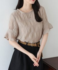 BLUEEAST/ブルーイースト BLUEEAST シアードット半袖ブラウス/508220738