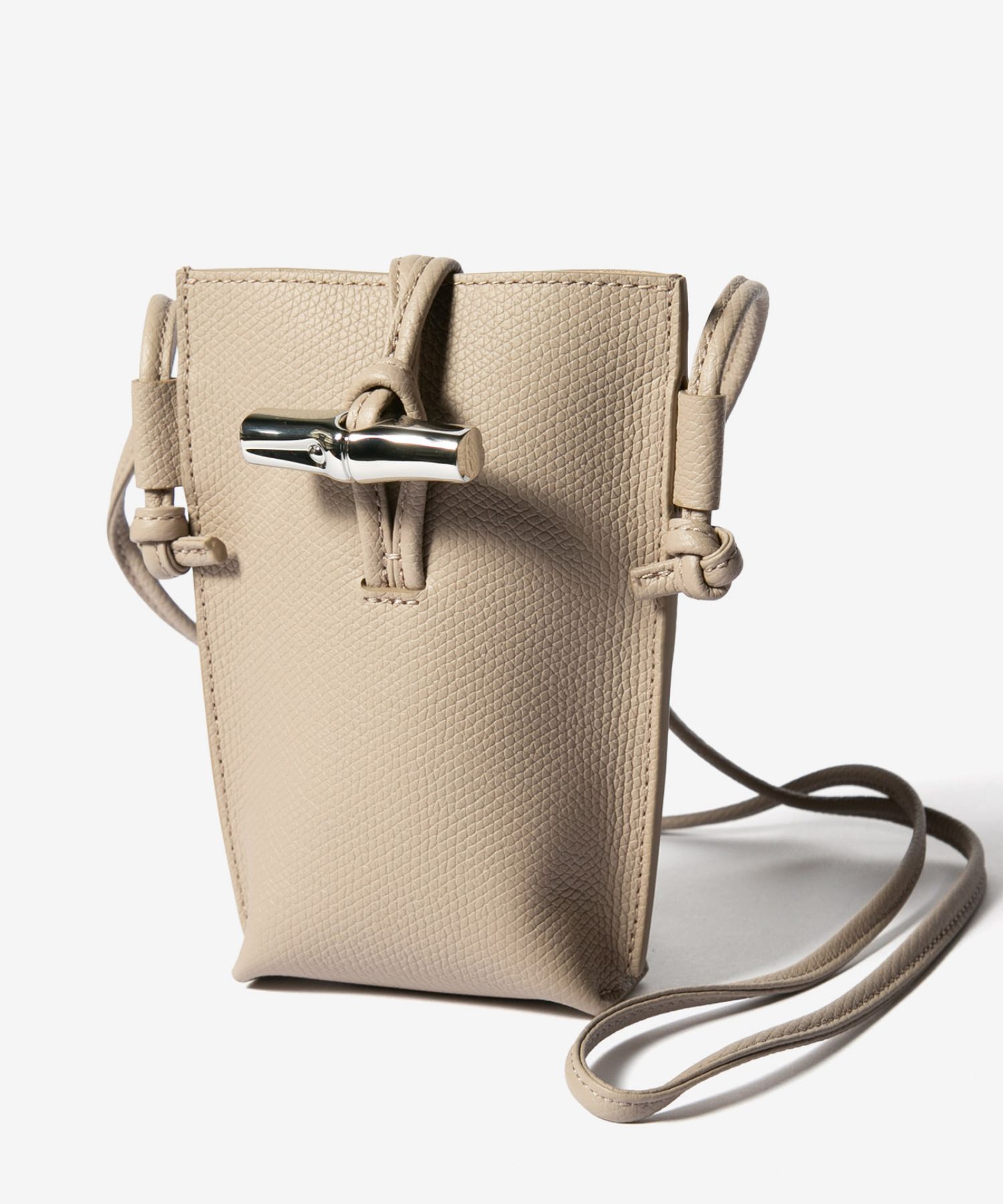 【LONGCHAMP】ル ロゾ スマートフォンケース（フラップ付き） エピュレ スマートフォンケース（フラップ付き） ブラウン