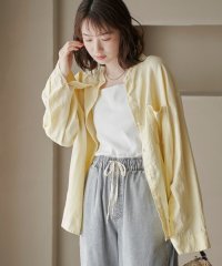 【追加】リネンレーヨンバンドカラーシャツ