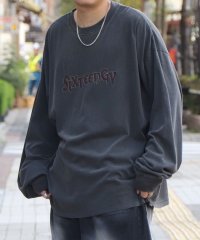 Confirm/コンファーム Confirm ヴィンテージライク レトロプリント ピグメント加工 ビッグシルエット バンドロンT カットソー/508350119