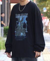 Confirm/コンファーム Confirm ヴィンテージライク レトロプリント ピグメント加工 ビッグシルエット バンドロンT カットソー/508350119