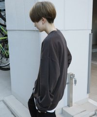ILL‘S/イルズ ILL'S ヒゲオジ刺繍A ワンポイント刺繍ロゴ ビッグシルエット プルオーバースウェット/508350122