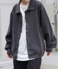 Confirm/コンファーム Confirm ビッグシルエット ヴィンテージライク ケミカルウォッシュ加工 ブルゾン デニムジャケット/508350123
