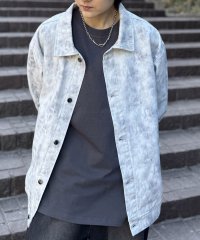 Confirm/コンファーム Confirm ビッグシルエット ヴィンテージライク ケミカルウォッシュ加工 ブルゾン デニムジャケット/508350123