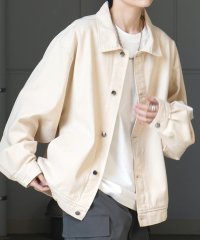 Confirm/コンファーム Confirm ビッグシルエット ヴィンテージライク ケミカルウォッシュ加工 ブルゾン デニムジャケット/508350123