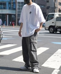 ILL‘S/イルズ ILL'S ブックガール イラストバックプリント / ワンポイント刺繍 ビッグシルエット半袖Tシャツ/508350126