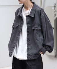 Confirm/コンファーム Confirm ビッグシルエット ヴィンテージライク ケミカルウォッシュ加工 Gジャン デニムジャケット/508350127