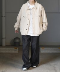 Confirm/コンファーム Confirm ビッグシルエット ヴィンテージライク ケミカルウォッシュ加工 Gジャン デニムジャケット/508350127