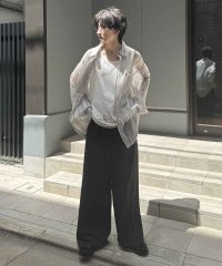 Confirm/コンファーム Confirm ルーズシルエット デザインシアーシャツ 長袖/508350146