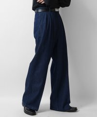 Confirm/コンファーム Confirm ヴィンテージメイク ケミカル加工 デニム タック ワイドストレートスラックスパンツ/508350147