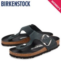 BIRKENSTOCK/ビルケンシュトック BIRKENSTOCK ギゼ ビッグバックル サンダル レディース 普通幅 ヌバックレザー GIZEH BIG BUCKLE ブラック 10/508350252