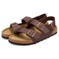 BIRKENSTOCK/ビルケンシュトック BIRKENSTOCK ミラノ ビルコフロー サンダル メンズ 普通幅 スエード レザー MILANO BF ブラック ブラウン 黒/508350253