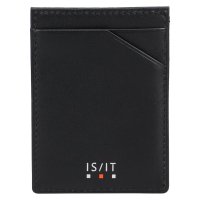 IS/IT/イズイット IS/IT ポリマー マネークリップ カードケース パスケース メンズ レディース 本革 牛革 キャッシュレス ブラック 黒 989601/508350267