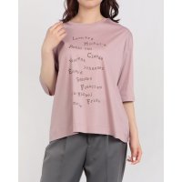 BRODIAEA/ブローディア BRODIAEA ロゴプリント5分袖Tシャツ/508350700