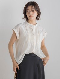 Droite Lautreamont/ドロワット ロートレアモン Droite lautreamont 【WEB限定】コットンライクローンブラウス≪手洗い可能≫/508350809