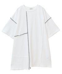 アースミュージックアンドエコロジー earth music&ecology ステッチデザインルーズTee