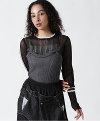 RoyalFlash/AULA AILA/アウラアイラ/BARE TOP SHEER RIB KNIT/508351716