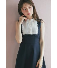 tocco closet/トッコクローゼット tocco closet ヨークレース切替バックレースアップ配色ワンピース/508352027