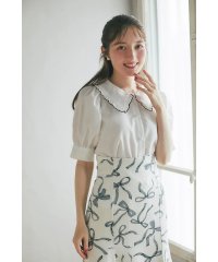 tocco closet/トッコクローゼット tocco closet 配色メロウフリルブラウス/508352028