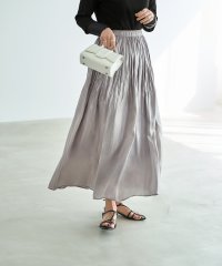 STYLE DELI/スタイルデリ STYLE DELI 【LUXE】メタリックサテンギャザースカート/508352039