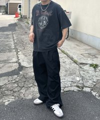 ILL‘S/イルズ ILL'S ヴィンテージライク ロックプリント レトロ ピグメント加工 ビッグシルエット半袖バンドTシャツ/508352059