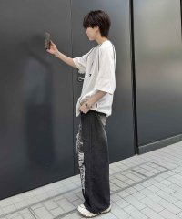 Confirm/コンファーム Confirm Y2K パイピングライン ロゴプリント ビッグシルエットTシャツ カットソー/508352062