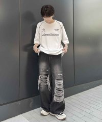 Confirm/コンファーム Confirm Y2K パイピングライン ロゴプリント ビッグシルエットTシャツ カットソー/508352062