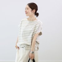 Aletta vita/アレッタ ヴィータ Aletta vita バスクボートネックボーダープルオーバー/508352067