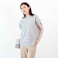 Aletta vita/アレッタ ヴィータ Aletta vita バスクボートネックボーダープルオーバー/508352067