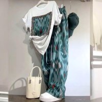 maison de LATIR/メゾンドラティール maison de LATIR 【セットアップ】ラフなTシャツ&ワイドパンツ/508352170