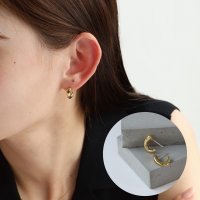 Noelmarket/ノエルマーケット Noelmarket ピアス 金属アレルギー対応 s925 マットカラー 小ぶり つけっぱなし 18kコーティング シンプル フープピアス/508352627