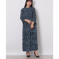 WHISTLES/ウィッスルズ WHISTLES Dalmatian Shirred Midi Dress/508352653
