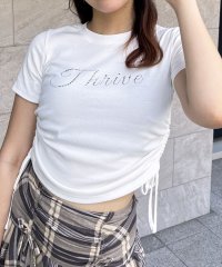 SPIRALGIRL/スパイラルガール SPIRALGIRL ラインストーンちびTシャツ/508352666