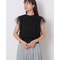 12Twelve Agenda/トゥエルブアジェンダ 12Twelve Agenda チュールフリルスリットインナー付プルオーバー/508352667