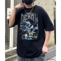 ILL‘S/イルズ ILL'S Disney ディズニー Villains ヴィランズ ヴィンテージライク ピグメント加工 ビッグシルエット 半袖プリントTシャツ カットソ/508352756