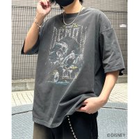 ILL‘S/イルズ ILL'S Disney ディズニー Villains ヴィランズ ヴィンテージライク ピグメント加工 ビッグシルエット 半袖プリントTシャツ カットソ/508352756