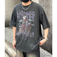 ILL‘S/イルズ ILL'S Disney ディズニー Villains ヴィランズ ヴィンテージライク ピグメント加工 ビッグシルエット 半袖プリントTシャツ カットソ/508352757